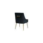 TOV Furniture Beatrix Velvet Dining Side Chair (Black)