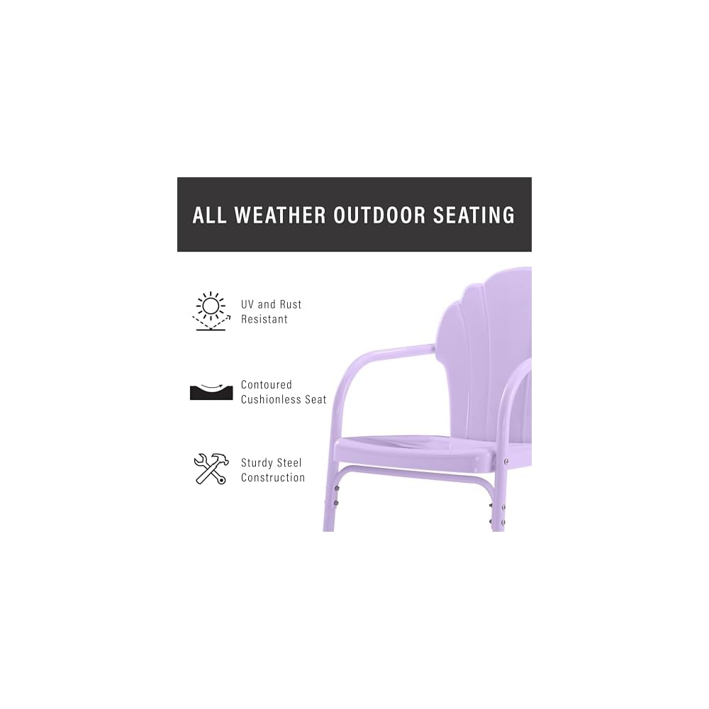 Crosley Furniture Tulip 2-Piece Patio Chair Set