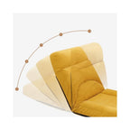 Two-fold Bay Window Foldable Lazy Sofa Tatami Single Back Balcony Lounge Chair