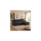 Boneless Couch Comfy Sectional Couches for Living Room,U Shaped Modular Cloud Couch Sofa, Minimalist Modular Sectional Sofa with Deep Seat