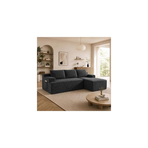 Boneless Couch Comfy Sectional Couches for Living Room,U Shaped Modular Cloud Couch Sofa, Minimalist Modular Sectional Sofa with Deep Seat