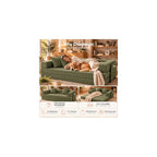 King Oasis 79" Convertible Futon Sofa Bed, Boneless Couch for Living Room