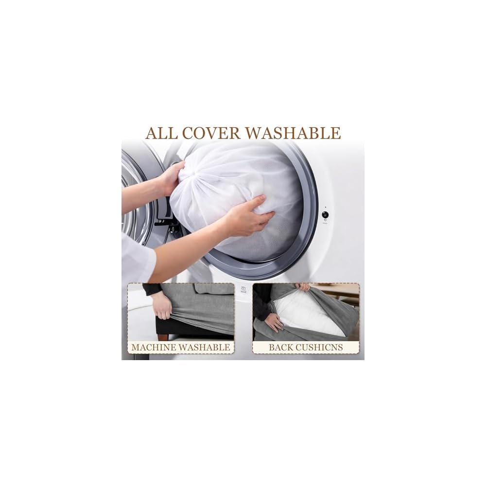152''Oversized Deep Seat Modular Sectional Sofa, L Shaped Cloud Couch