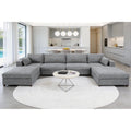 152''Oversized Deep Seat Modular Sectional Sofa, L Shaped Cloud Couch